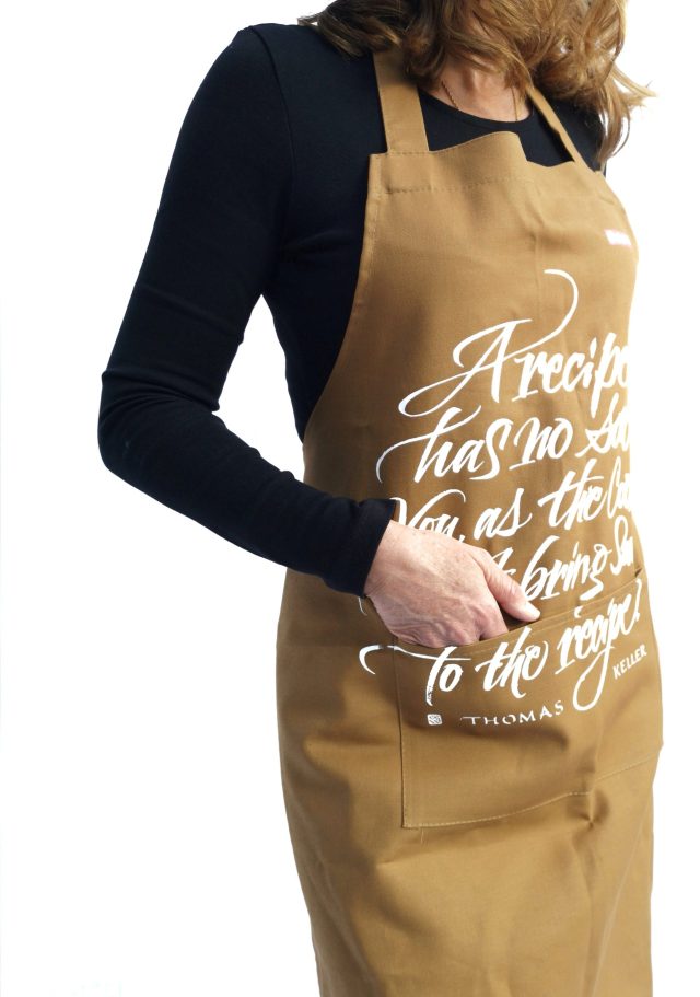 Grembiule da cucina – calligrafia di Luca Barcellona